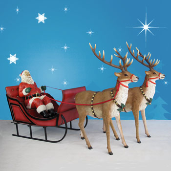 santa-sleigh-reindeer