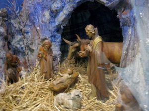 Diorama of first Nativity at Franciscan Missionary Museum in Fiesole