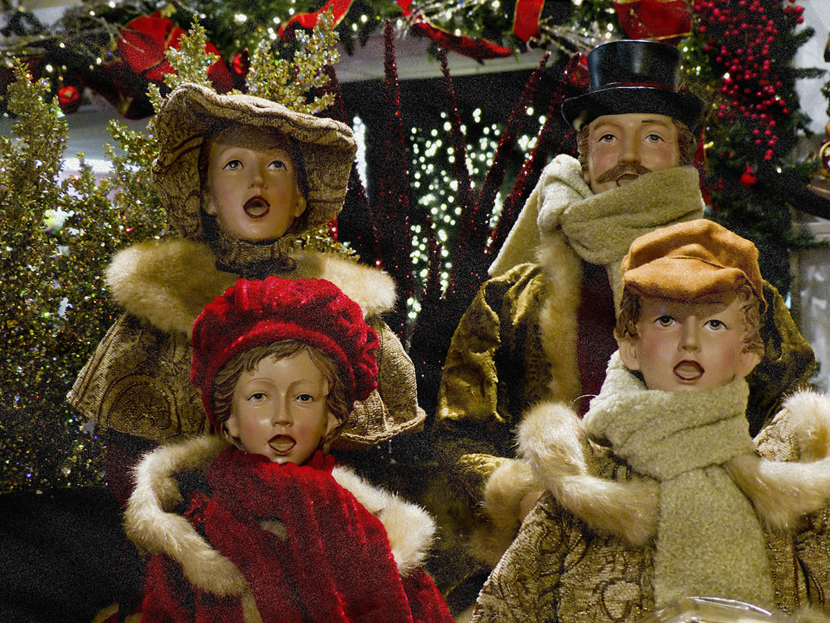 Carolers in the Snow