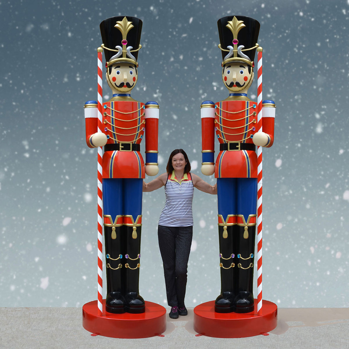 Giant toy soldiers
