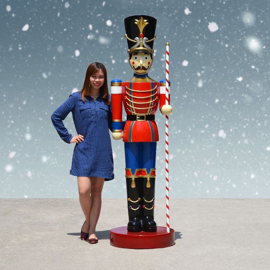 Giant outdoor toy soldier