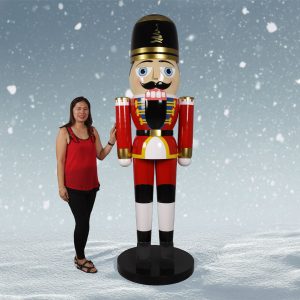 Life-size Christmas nutcracker guard