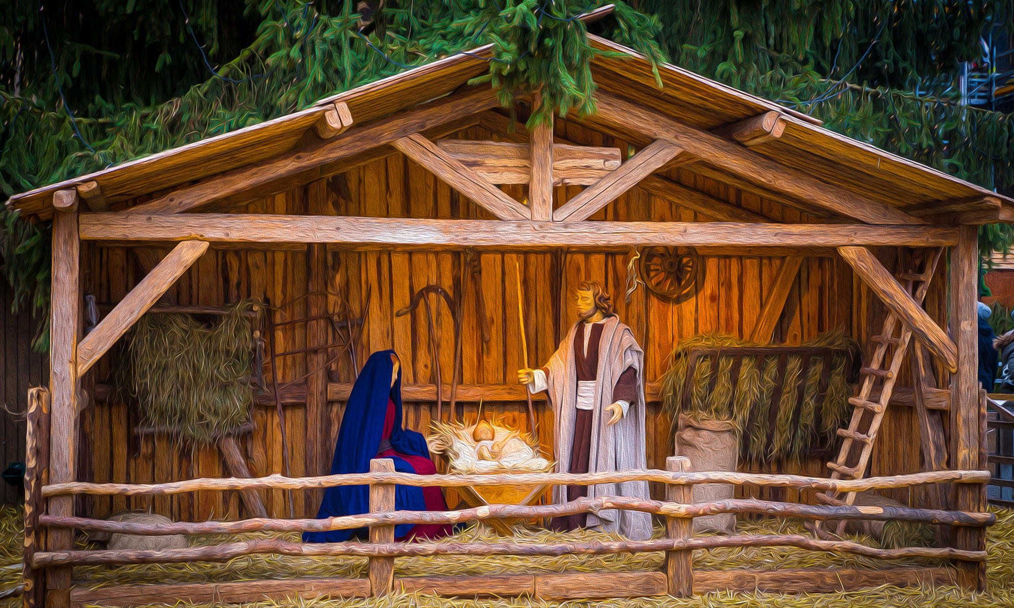 Outdoor Nativity set