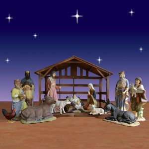 Giant outdoor Nativity set