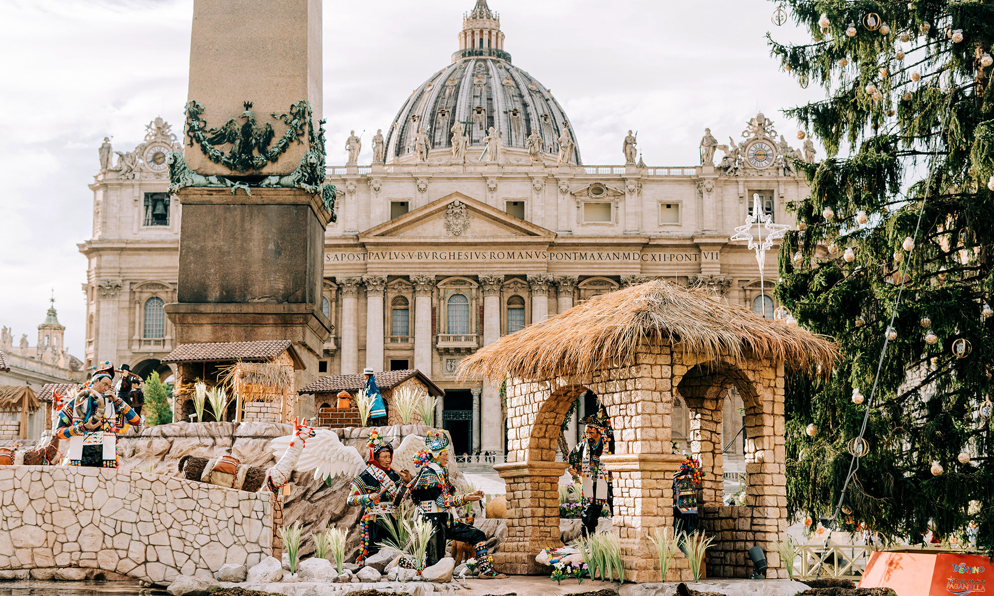 Outdoor Nativity scene in Vatican City