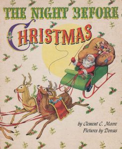 Book cover: Grosset and Dunlop 1948 edition of The Night Before Christmas by Clement C. Moore