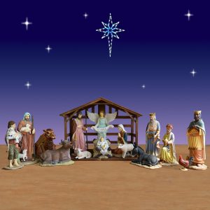 Christmas Night outdoor Nativity set displays