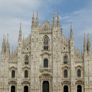 Milan Duomo cathedral façade