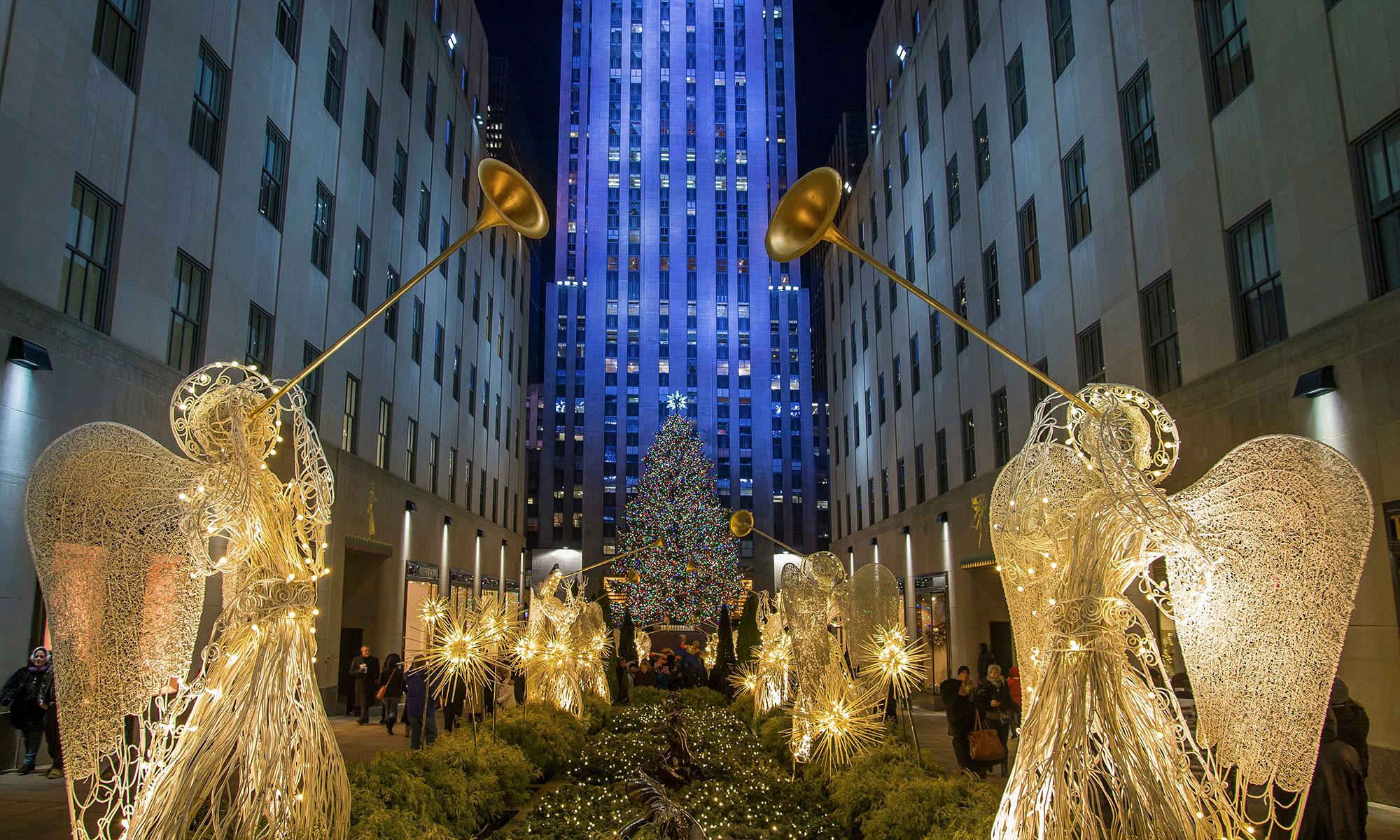 Rockefeller Center Christmas display in New York City