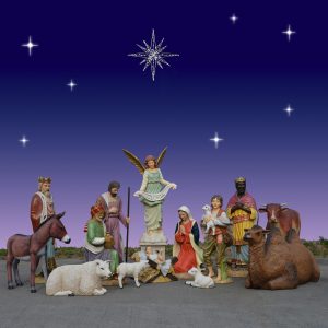 Giant 14-piece outdoor nativity set from Christmas Night Inc.